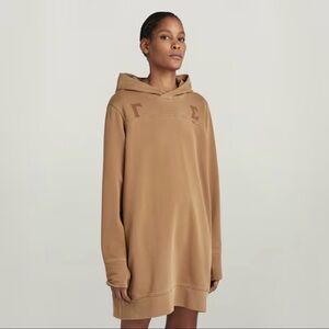 G-Star RAW Gamma Sigma Loose Hoodie Dress XS Oxide Ocre Sweatshirt NWT